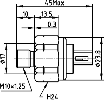 汽车变速箱压力传感器产品结构图